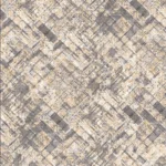 ورق جدران منقوش كوري بيج ورمادي مع ذهبي الفاتح