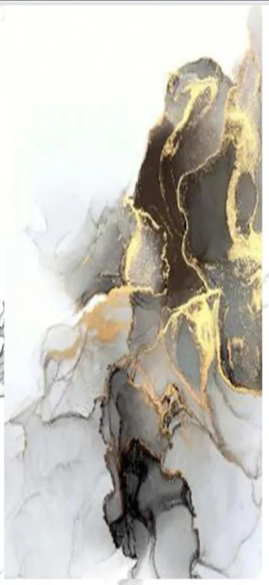 ⁦بديل رخام ريزن ابيض بعروق ذهبي ورمادي⁩ - الصورة ⁦1⁩