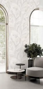 ⁦ورق جدران كوري مشجر رمادي فاتح⁩ - الصورة ⁦2⁩