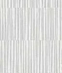 ورق جدران مقلم كوري سادة ابيض ورمادي