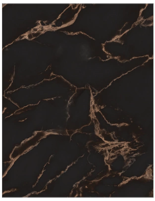 85102-4 ورق جدران رخامي كوري اسود بعروق ذهبي - الصورة 1