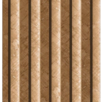 ورق جدران مقلم كوري بني رملي وبني غامق