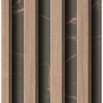 ورق جدران مقلم كوري شكلاتي فاتح