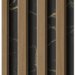 ورق جدران مقلم كوري بني واسود