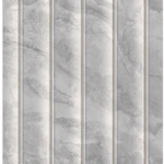 ورق جدران مقلم كوري رمادي فاتح وبيج