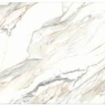 ورق جدران رخامي كوري ابيض بعروق رمادي