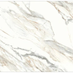 ورق جدران كوري رخامي ابيض بعروق بني ورمادي