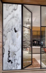 ⁦بديل رخام ابيض ثلجي بعروق اسود⁩ - الصورة ⁦2⁩