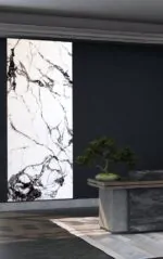 ⁦بديل رخام ابيض وورم وايت بعروق اسود⁩ - الصورة ⁦2⁩