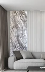 ⁦بديل رخام رمادي مموج ببني⁩ - الصورة ⁦2⁩