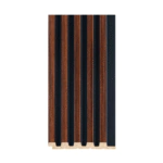 بديل خشب مضلع بني غامق مقلم اسود