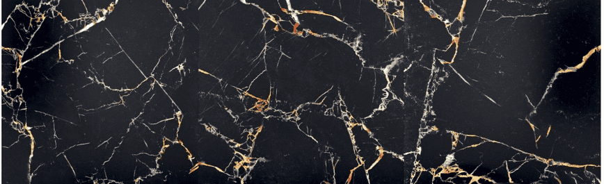 رخام أسود فاخر مع عروق ذهبية لمظهر فخم وأنيق.