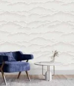 ⁦ورق جدران مودرن كوري رصاصي فاتح⁩ - الصورة ⁦2⁩