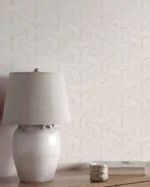 ⁦ورق جدران مودرن منقوش كوري بني⁩ - الصورة ⁦2⁩