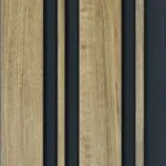 بديل خشب مضلع ذهبي فاتح فواصل اسود