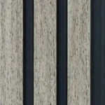 بديل خشب مضلع صيني رمادي فاتح فواصل اسود