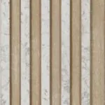 بديل خشب مضلع صيني رصاصي فواصل بيج