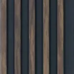 بديل خشب مضلع بني محروق غامق فواصل اسود