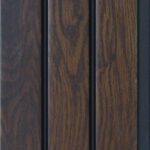 بديل خشب مضلع صيني بني محروق فواصل اسود