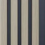 بديل خشب مضلع فرينش لاتيه فواصل اسود