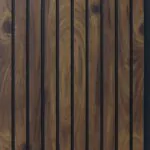 بديل خشب مضلع صيني بني خارجي فواصل اسود