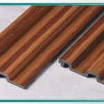 بديل خشب مضلع بني غامق