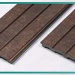 بديل خشب مضلع رخامي بني غامق