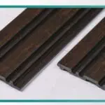 بديل خشب مضلع بني خشبي محروق