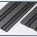 بديل خشب مضلع معدني غامق