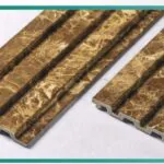 بديل خشب مضلع ذهبي رخامي