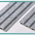 بديل خشب مضلع صيني رمادي فاتح رخامي