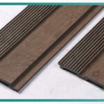 بديل خشب مضلع بني داكن