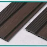 بديل خشب مضلع بني غامق