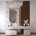 ⁦بديل رخام بيج بعروق بيج داكن ورمادي فاتح⁩ - الصورة ⁦2⁩