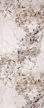 بديل رخام لامع بيج عروق بني مدرج