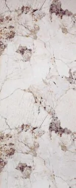 بديل رخام لامع بيج مدرج عروق بني