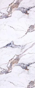 بديل رخام لامع بيج عروق بني رمادي