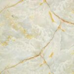 بديل رخام لامع بيج مصفر عروق ذهبي