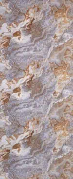 بديل رخام لامع بني عروق رمادي