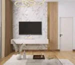 ⁦بديل رخام لامع ابيض عروق رمادي⁩ - الصورة ⁦2⁩