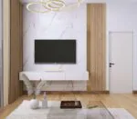 ⁦بديل رخام لامع ابيض قطني عروق رمادي⁩ - الصورة ⁦2⁩