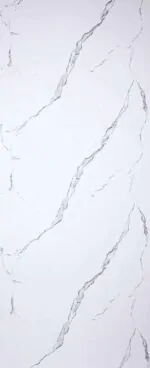 بديل رخام لامع ابيض قطني عروق رمادي