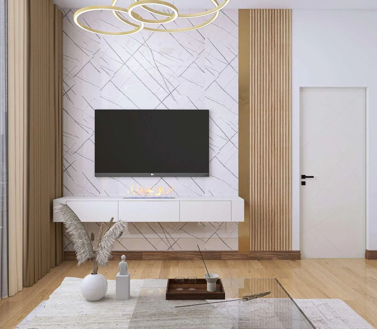 ⁦بديل رخام لامع اسود عروق رمادي⁩ - الصورة ⁦2⁩