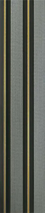 بديل خشب مضلع صيني رمادي فواصل اسود وذهبي