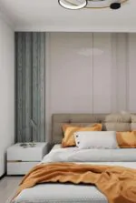 ⁦بديل خشب مضلع صيني رمادي فواصل سماوي⁩ - الصورة ⁦2⁩