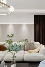 ⁦بديل خشب مضلع بني محروق بعروق⁩ - الصورة ⁦2⁩