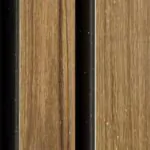 بديل خشب مضلع صيني بني مصفر فواصل اسود