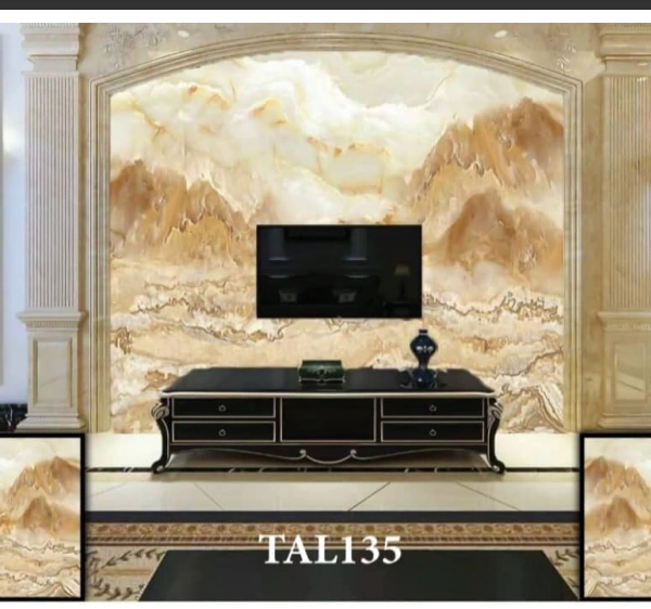 بديل رخام ( اوبن بوك 3d ) بيج بعروق ذهبي