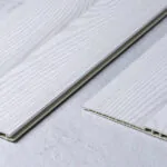 بديل خشب مضلع صيني ابيض ثلجي