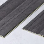 بديل خشب مضلع صيني رمادي غامق شاحب